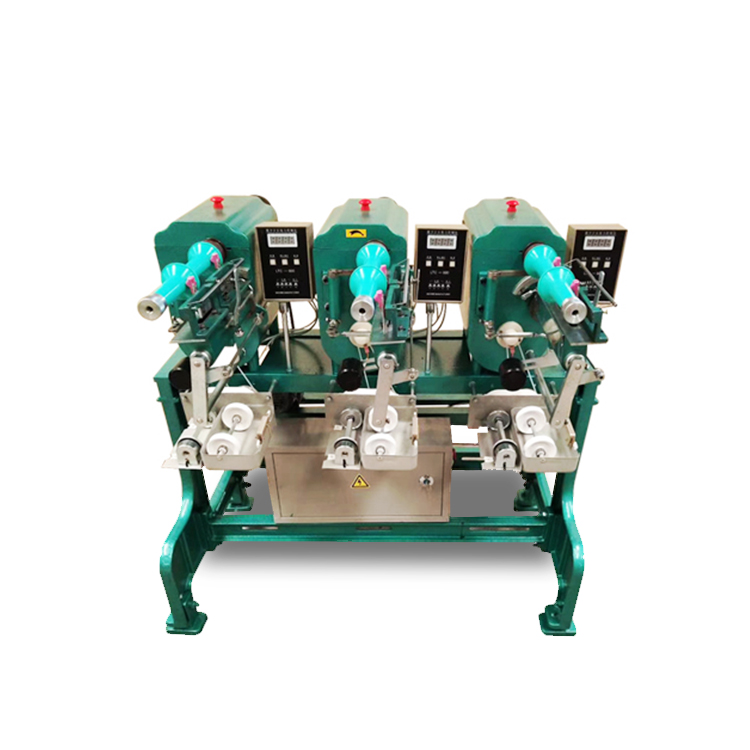 Sewing And Textile - เครื่องจักรผลิตด้ายเย็บคุณภาพสูง 6 หัวจักร พร้อมเครื่องม้วนด้ายแบบกรวยสำหรับม้วนผ้า