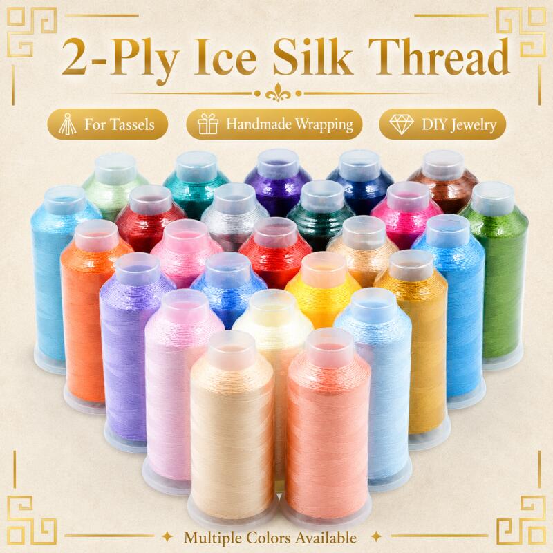 Sewing Thread In Textile - ด้ายพู่แนวตั้ง 150D/2 เส้น ด้ายปักผ้า อุปกรณ์เย็บปักถักร้อย DIY