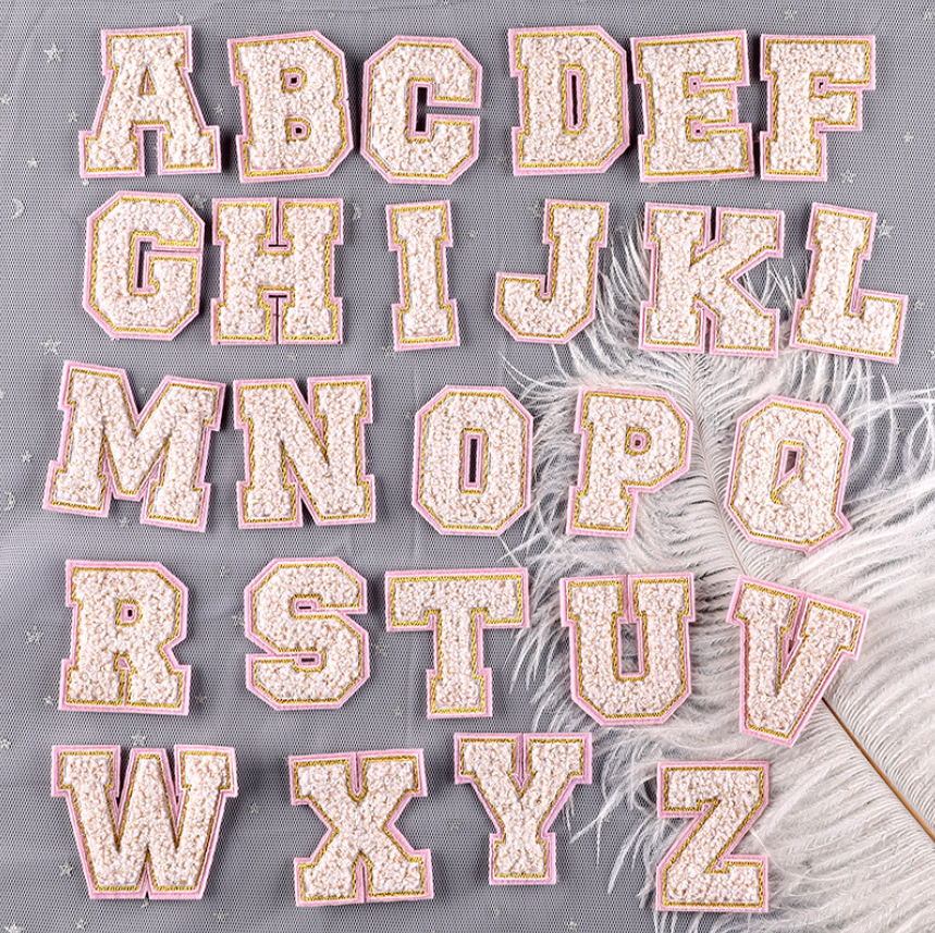 Sewing Id - 10 ชิ้นผ้าเช็ดตัวจํานวนตัวอักษรแพทช์ปักเหล็กบนเย็บบนแฟชั่น Motif Applique หมวกกระเป๋ารองเท้าเด็กชื่ออุปกรณ์ตกแต่ง