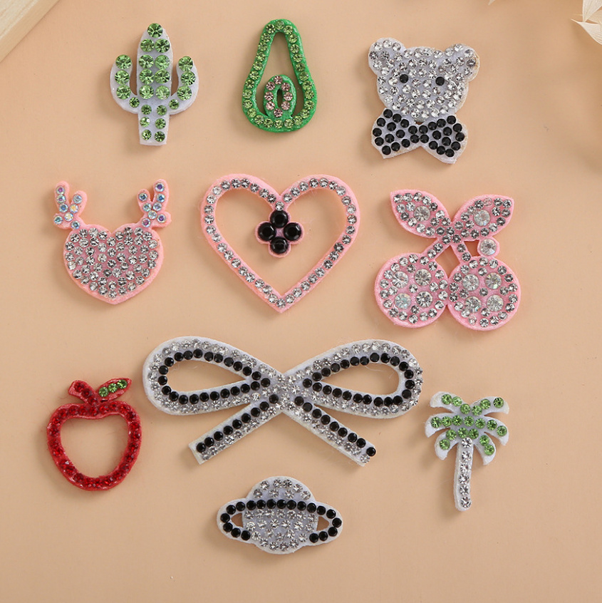 Sewing Id - แพทช์ติดเสื้อผ้ารูปต้นไม้ โบว์ หมี ดาวเคราะห์ แบบเย็บติดด้วยกาว 10