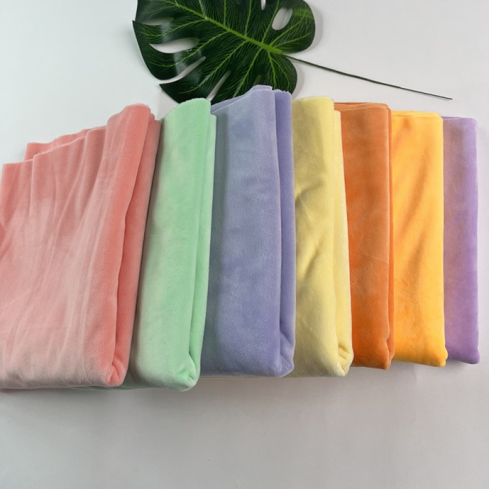 Sewing And Textile - ผ้าพลัชคริสตัลเนื้อนุ่มพิเศษ ความหนาแน่นสูง ขนาด 150 * 50