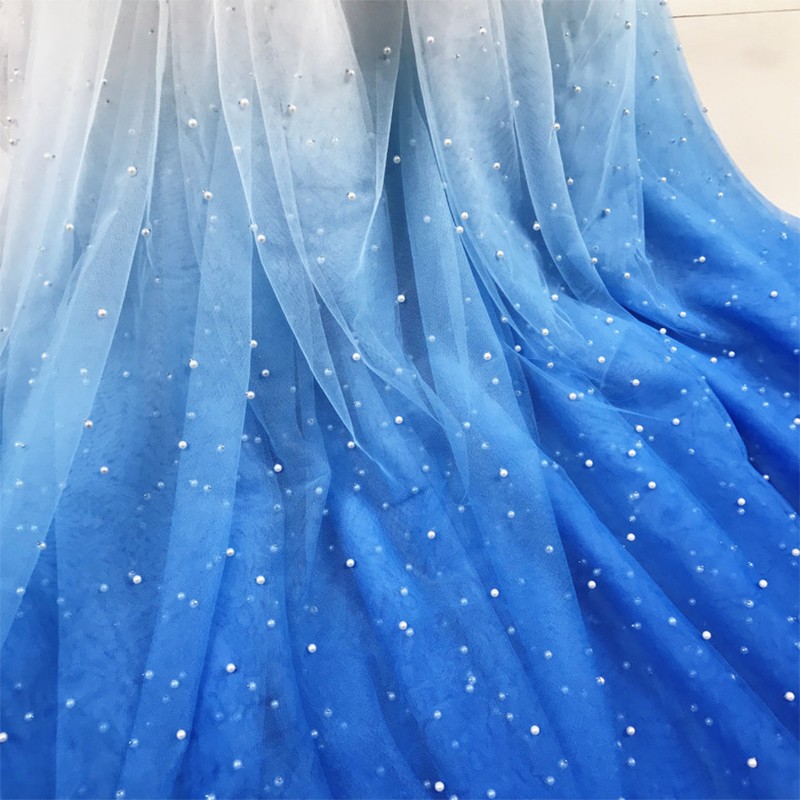 Sewing Batik - ผ้าตาข่ายมุกไล่เฉดสี ขนาด 100x150 ซม. วัสดุไล่เฉดสีสำหรับทำชุด DIY