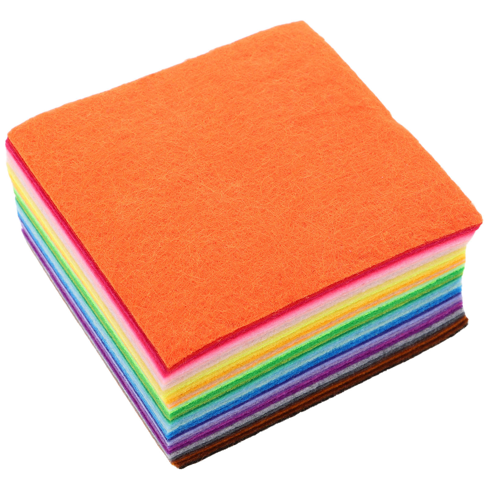 Sewing Textile Art - แผ่นผ้าสักหลาด 120 ชิ้น ขนาด 10x10 ซม.