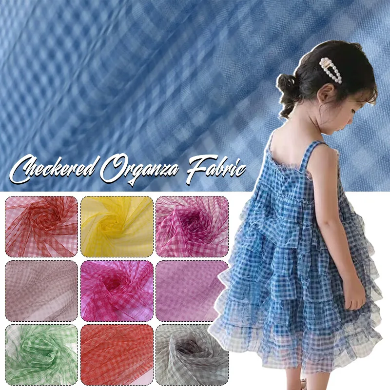 90x150cm Check Mesh Fabric Tra - Sewing Batik บทวิจารณ์และราคา