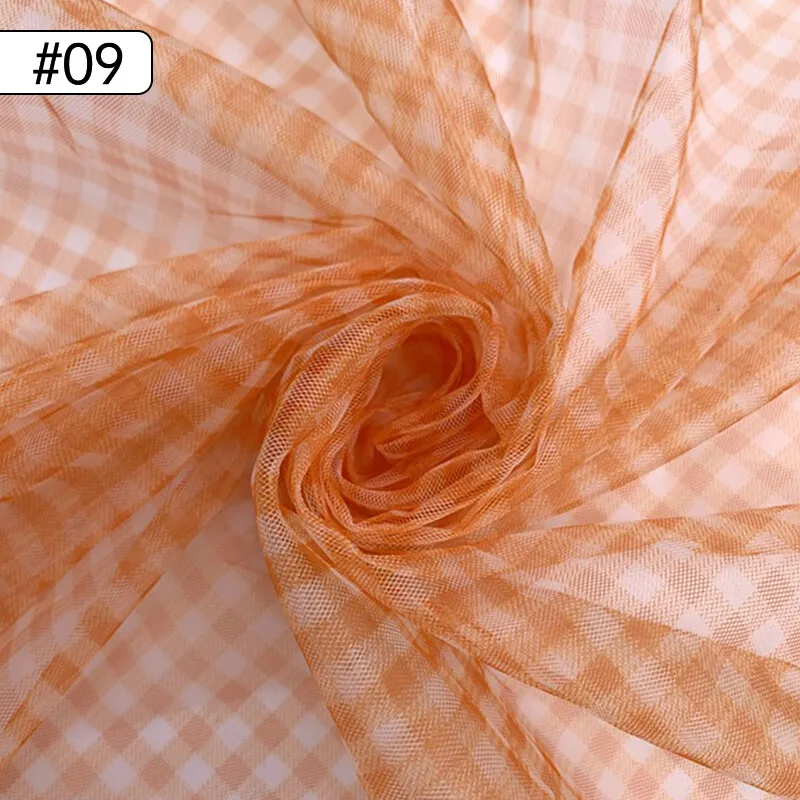 90x150cm Check Mesh Fabric Tra - Sewing Batik บทวิจารณ์และราคา