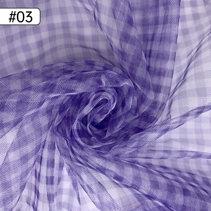 90x150cm Check Mesh Fabric Tra - Sewing Batik บทวิจารณ์และราคา