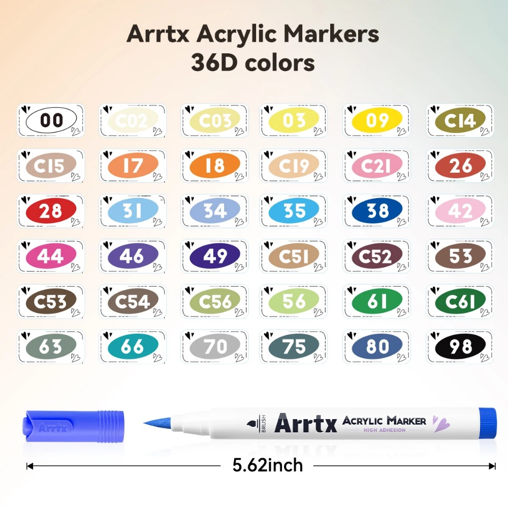 ปากกาอะคริลิค Arrtx 30/36/48/6 - Copic Marker Classic บทวิจารณ์และราคา