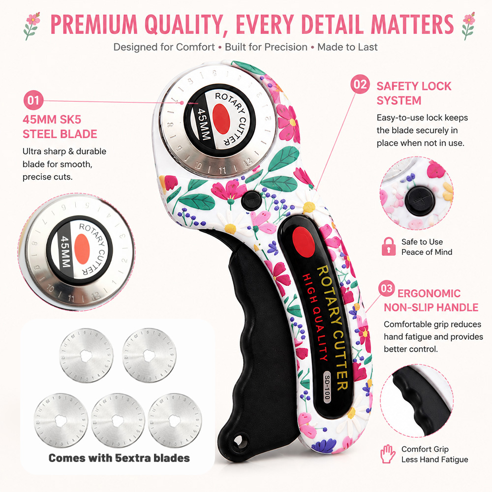 เครื่องตัดแบบหมุน 45 มม. สำหรั - Rotary Cutter Fabric บทวิจารณ์และราคา