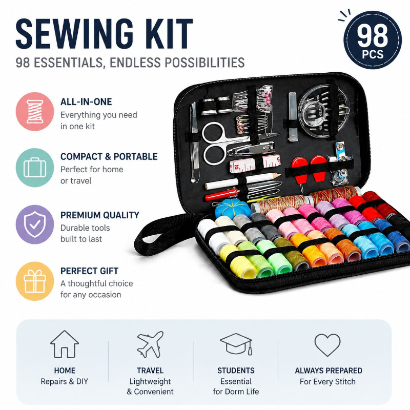 68/98 ชิ้นชุดเครื่องมืออุปกรณ์ - Sewing Repair บทวิจารณ์และราคา