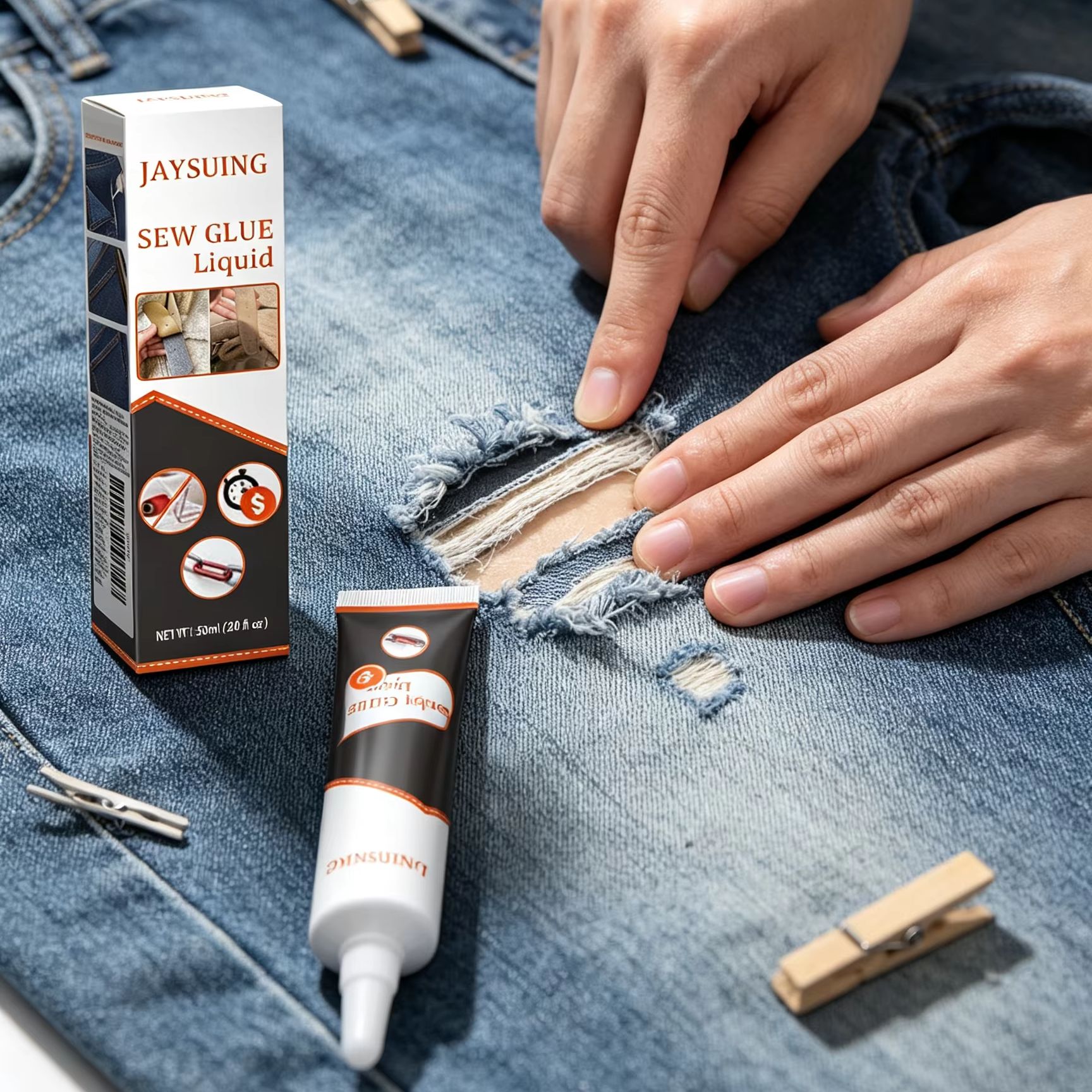 กาวซ่อมเสื้อผ้า Jaysuing แห้งเ - Sewing Repair บทวิจารณ์และราคา