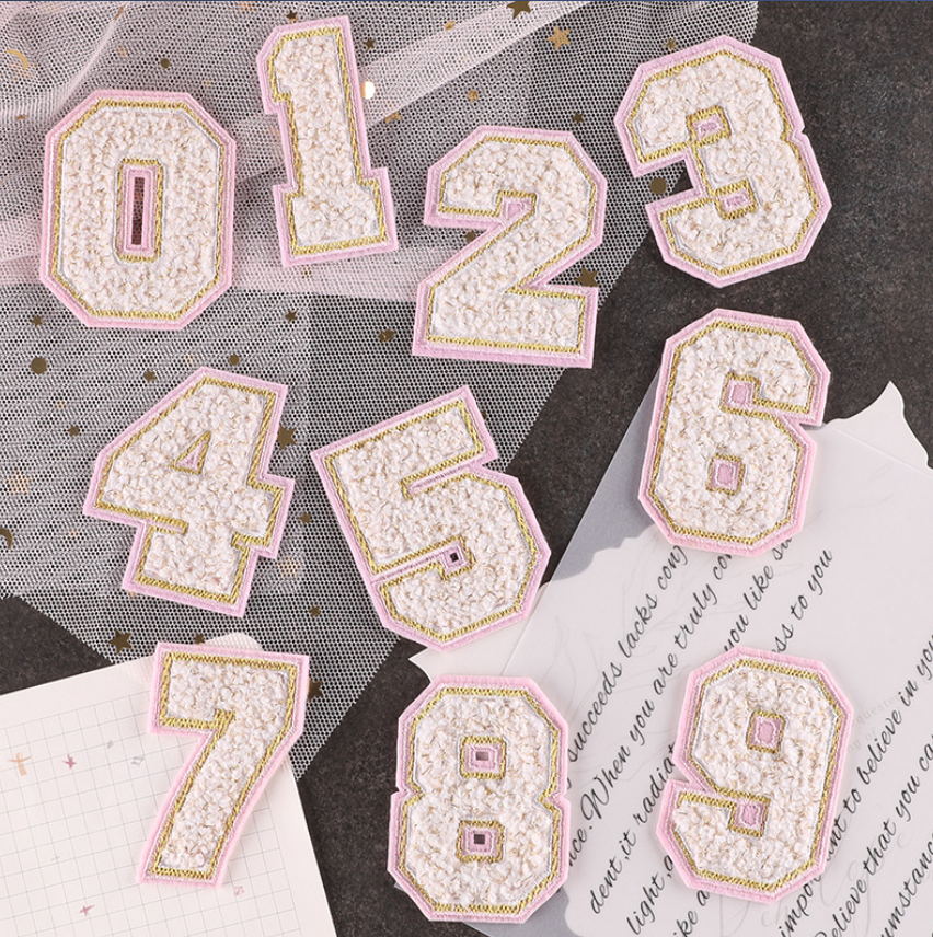 10 ชิ้นผ้าเช็ดตัวจํานวนตัวอักษ - Sewing Id บทวิจารณ์และราคา