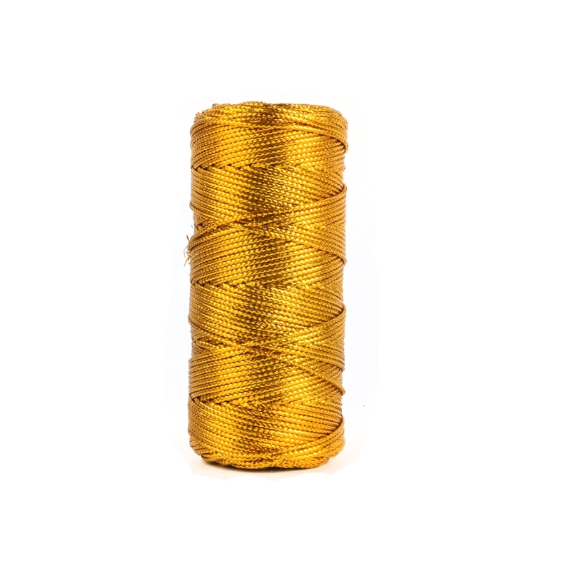 เชือกถักเส้นไหมสีทองและสีเงินม - Sewing Thread In Textile บทวิจารณ์และราคา