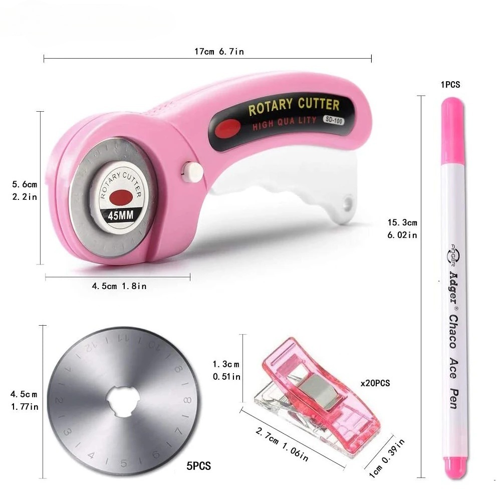 เครื่องตัดแบบหมุนขนาด 5 มม. พร - Rotary Cutter Fabric บทวิจารณ์และราคา