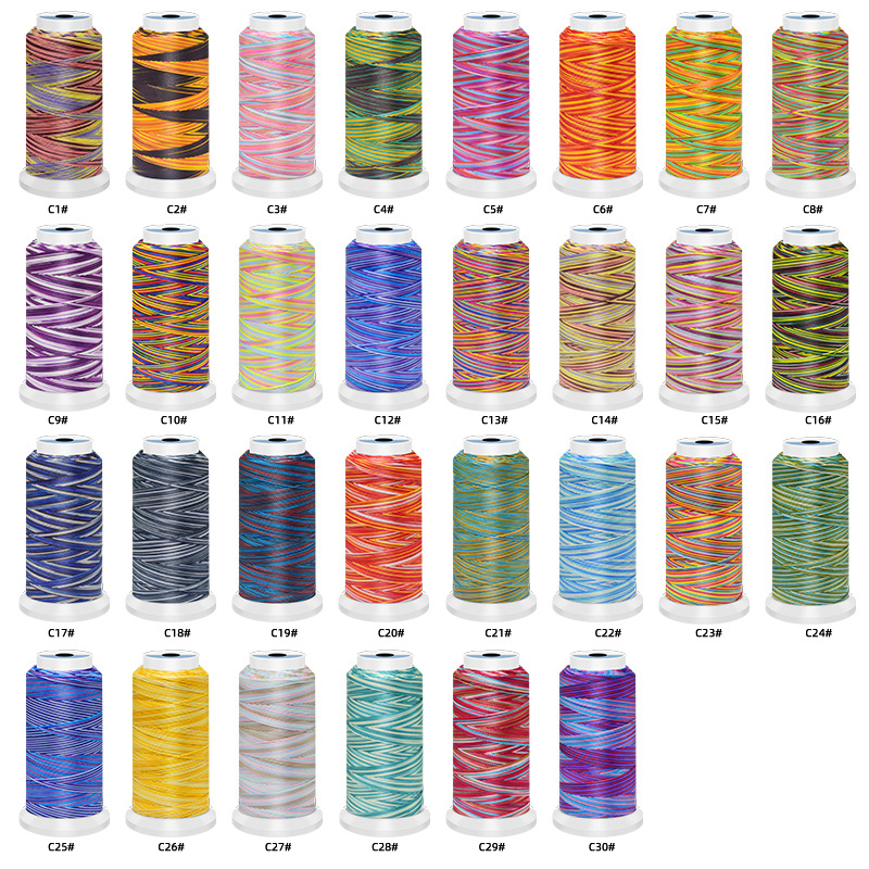 0.5/0.8/1Mm โพลีเอสเตอร์สายรุ้ - Sewing Thread In Textile บทวิจารณ์และราคา