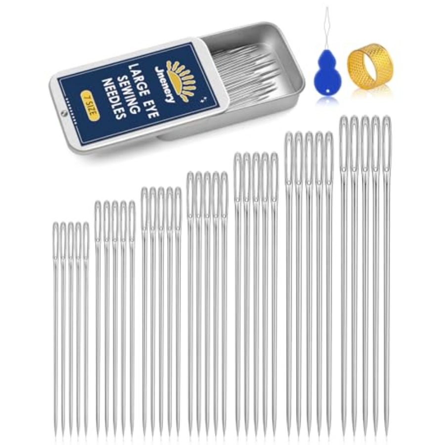 เข็มเย็บผ้าขนาดใหญ่ 7 ขนาด เข็ - Sewing Repair บทวิจารณ์และราคา